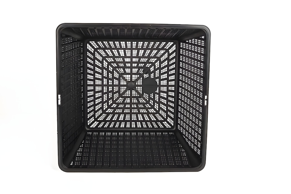 image 1 of Aquatic Pond Planting Basket - Square - 24cm / 5 Ltr - Mesh Plant Pot for Water Garden Ponds, Protects Roots from Fish
