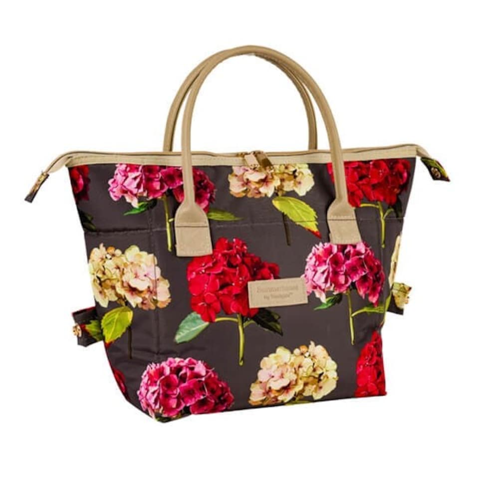 image 1 of Summerhouse by Navigate Sarah Kelleher Hydrangea Dark Stone 2 in 1 Convertible Lunch Tote