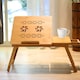 image 2 of Bamboo Folding Laptop Stand Adjustable Angle Bed Breakfast Tray Table Macbook PC | Multi