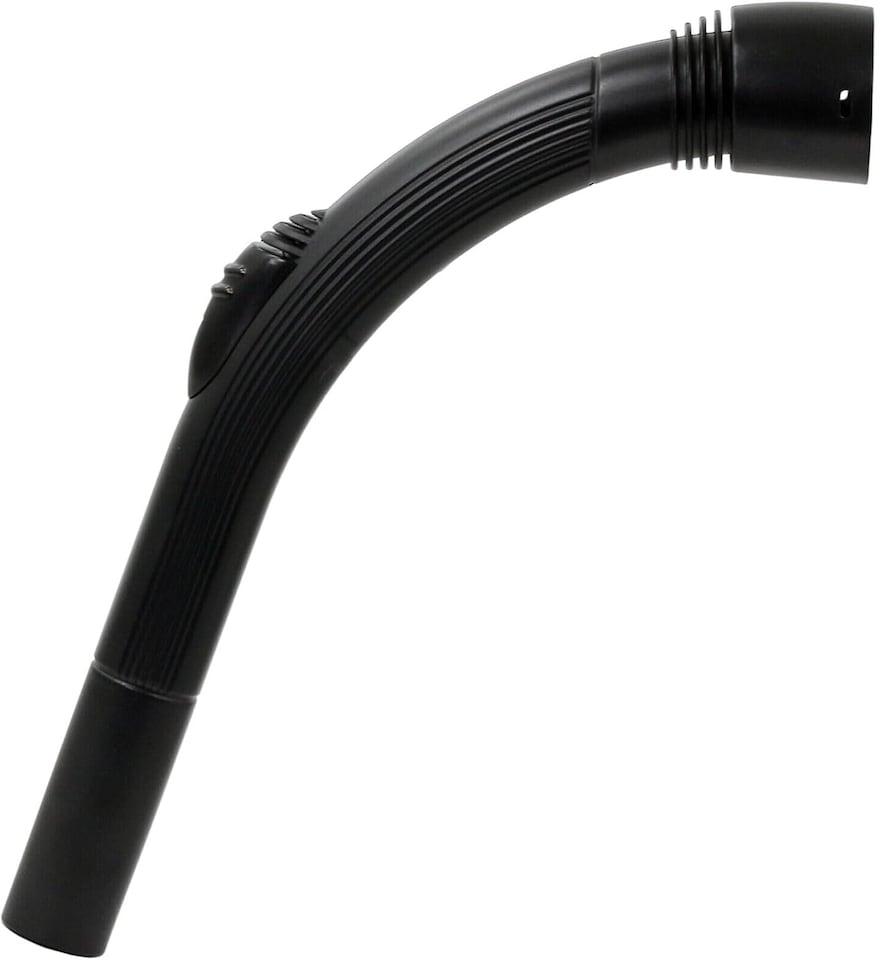 image 1 of SPARES2GO Curved End Suction Hose Handle compatible with Morphy Richards Vacuum Cleaner (35mm)
