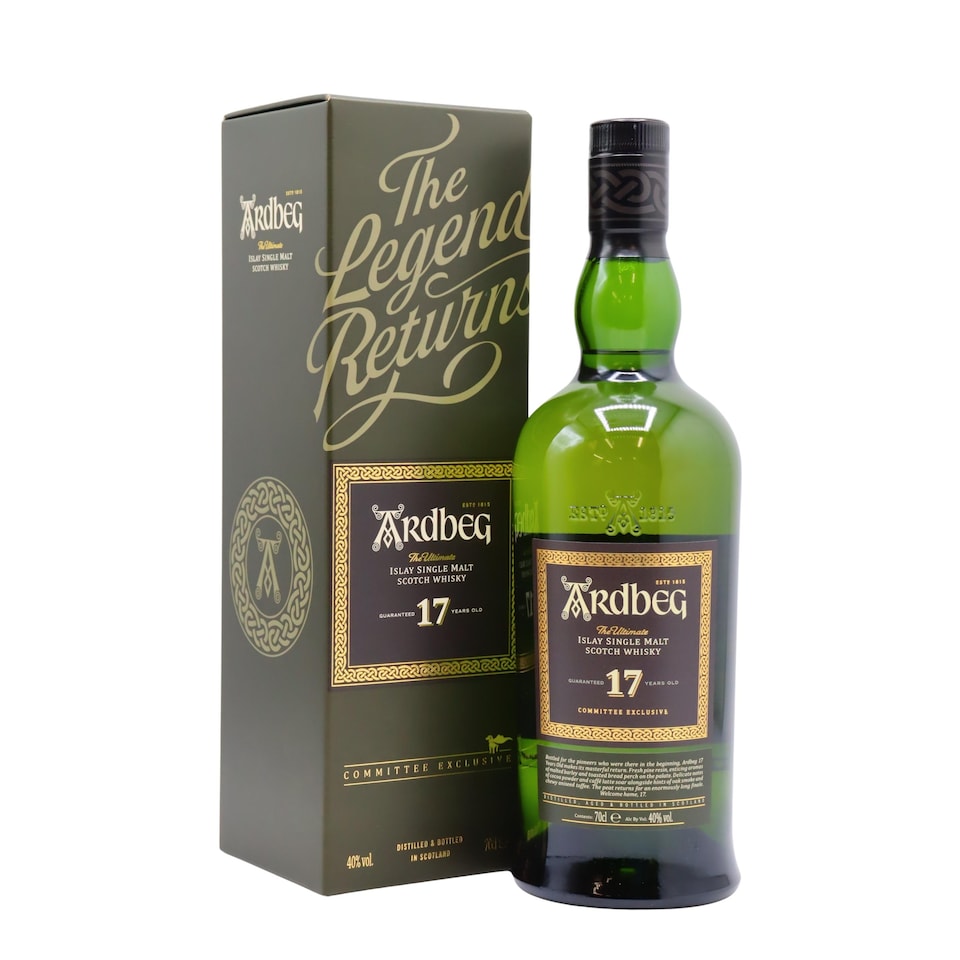 Ardbeg - Committee Exclusive Islay Single Malt Scotch 17 year old Whisky | Multi | Peat smoke, aniseed toffee, café latte, fennel, antiseptic soap