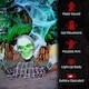 image 7 of HOMCOM 70c8 Groundbreaker Skeleton Outdoor Halloween Decoration, Halloween Animatronic with Sound Activated, Light Up Eyes, Sound Effects, Animated Prop for Haunted House