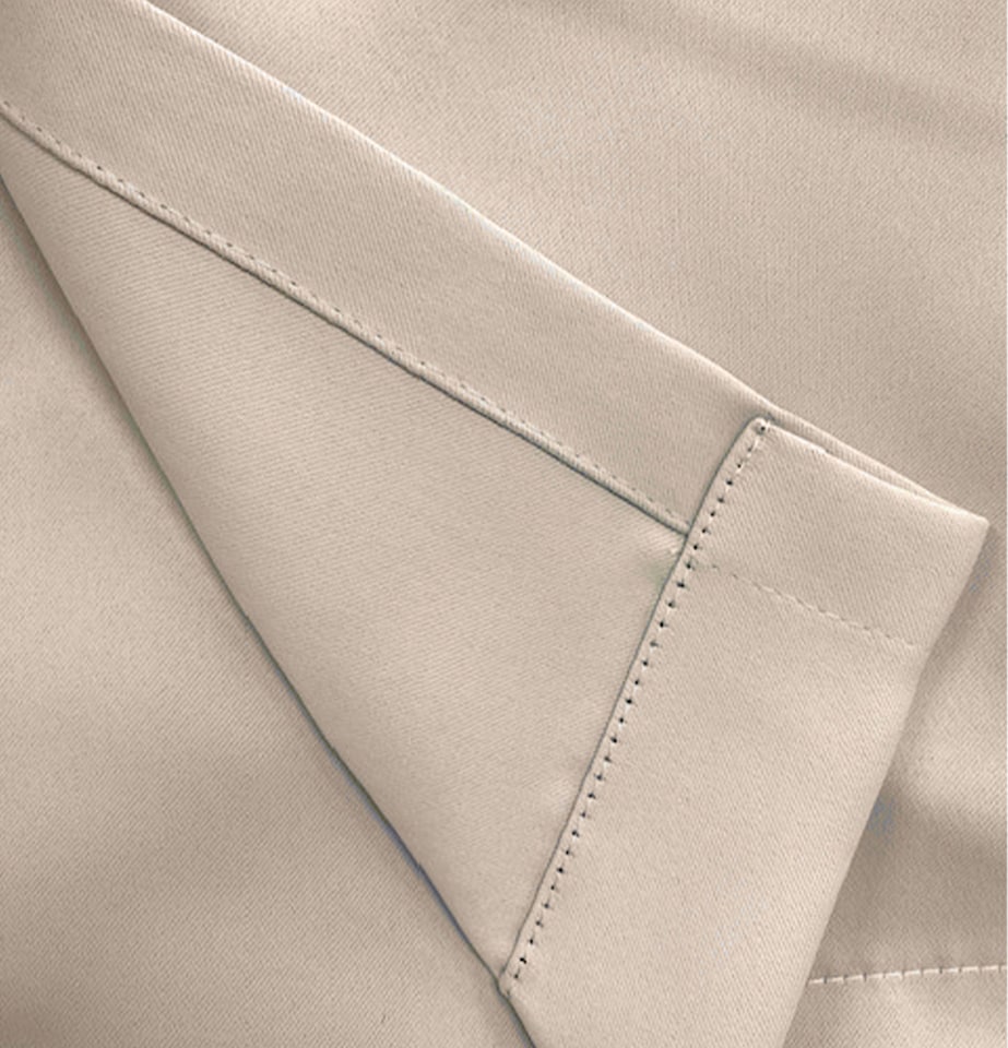 image 1 of Enhanced Living Nightfall Plain Supersoft Natural Thermal Blockout Eyelet Curtains (PAIR) - 46 x 54 inch (117 x 137cm)