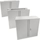 image 1 of Phoenix SCF Series SCF0891GGK 2 Door 1 Shelf Steel Storage Foldable Cupboard in Grey with Key Lock