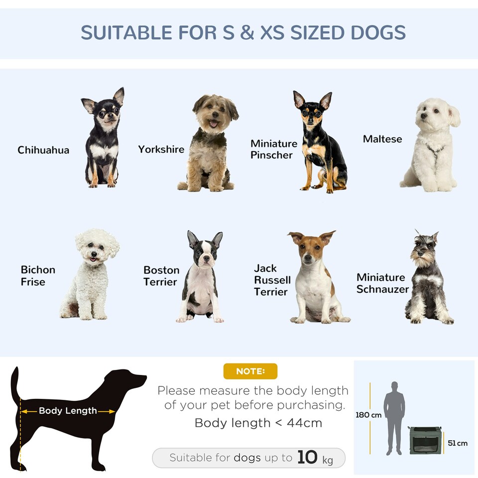 image 1 of PawHut 69cm Soft Side Pet Carrier w/ Cushion, for Mini Small Dogs - Grey