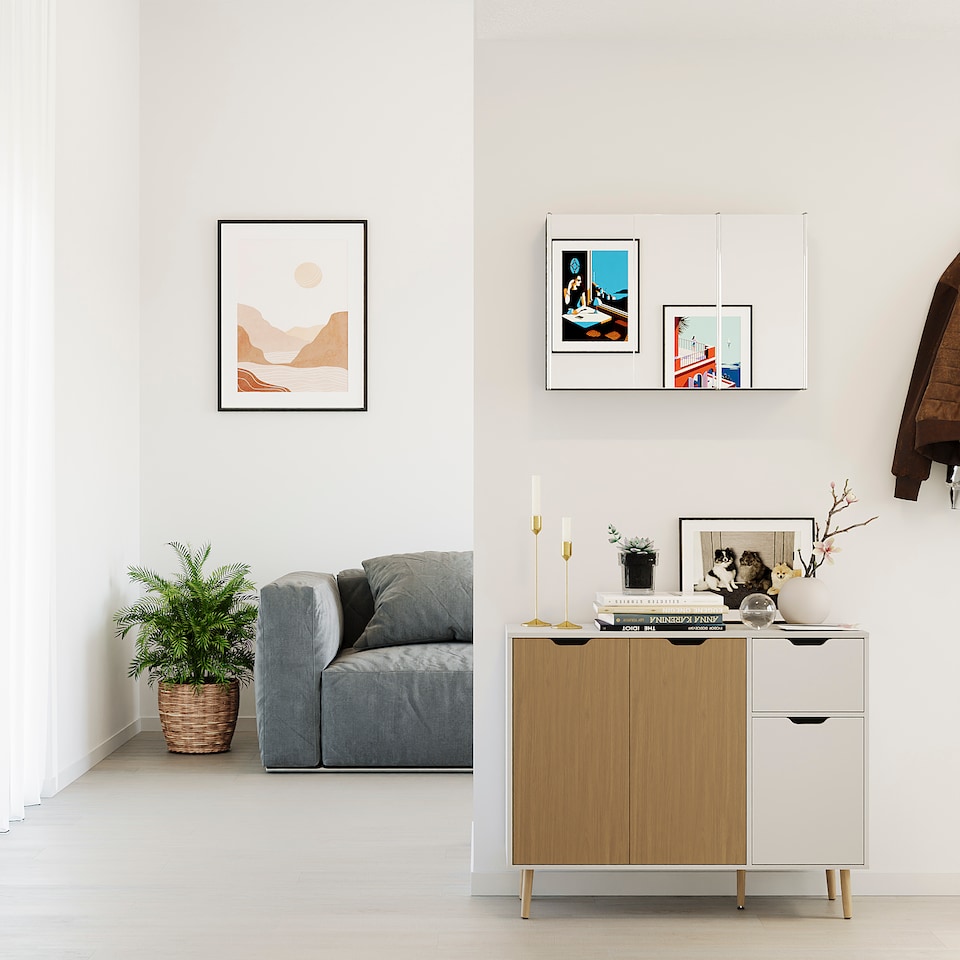 image 1 of Bath Vida Tiano Stainless Steel Mirrored Triple Wall Mounted Bathroom Cabinet | Chrome | Stainless Steel | 1