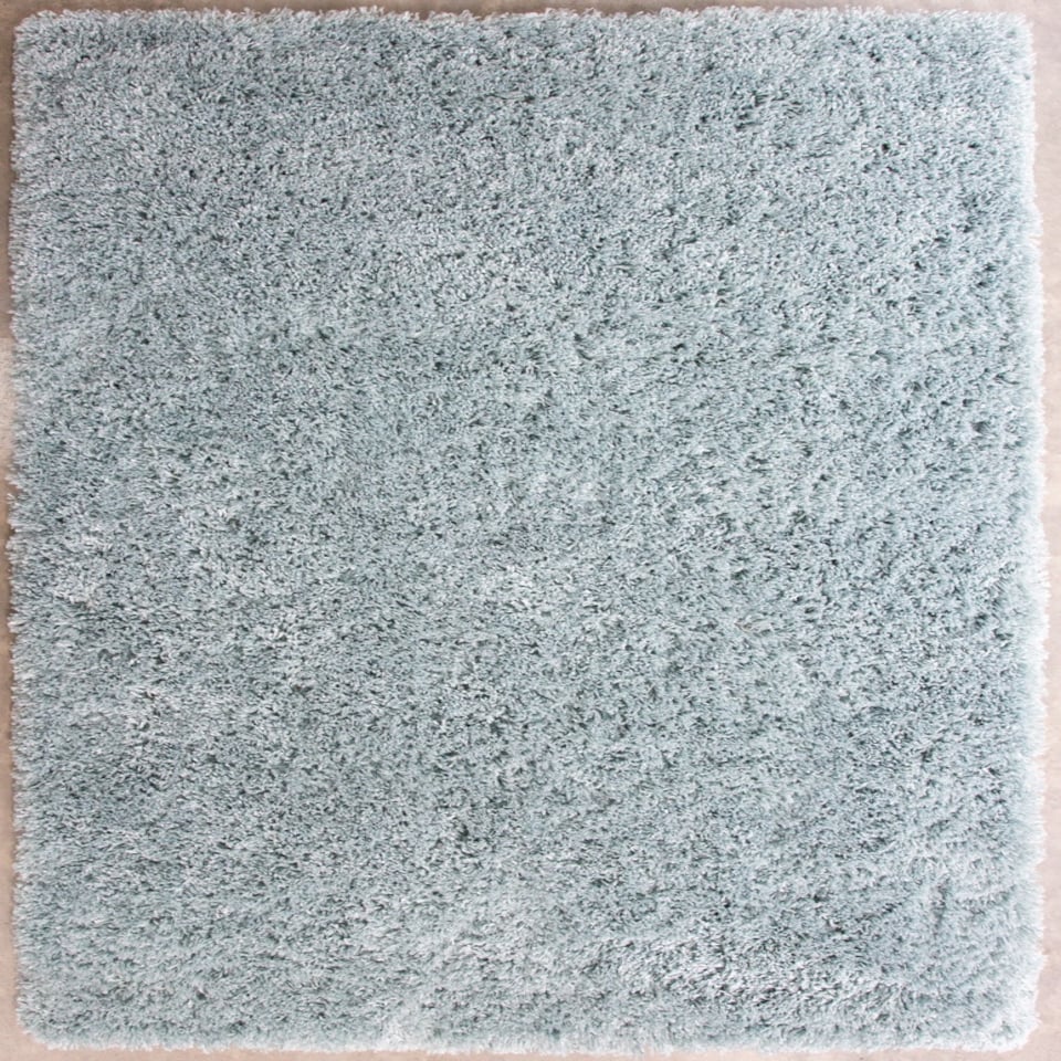image 1 of KUKOON Duck Egg Blue Deep Pile Shaggy Living Room Area Rug 240cm x 330cm