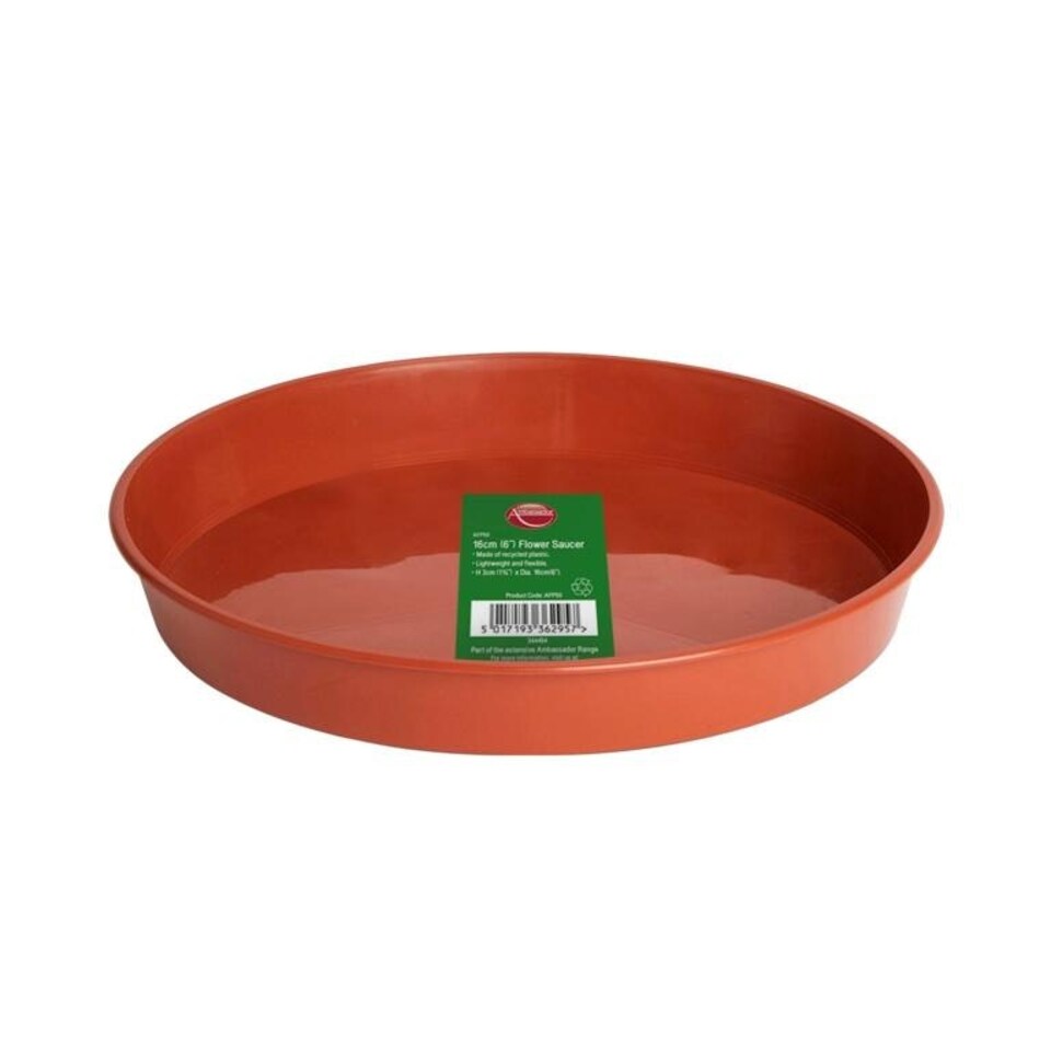 Ambassador Flower Pot Saucer - Orange - 10in