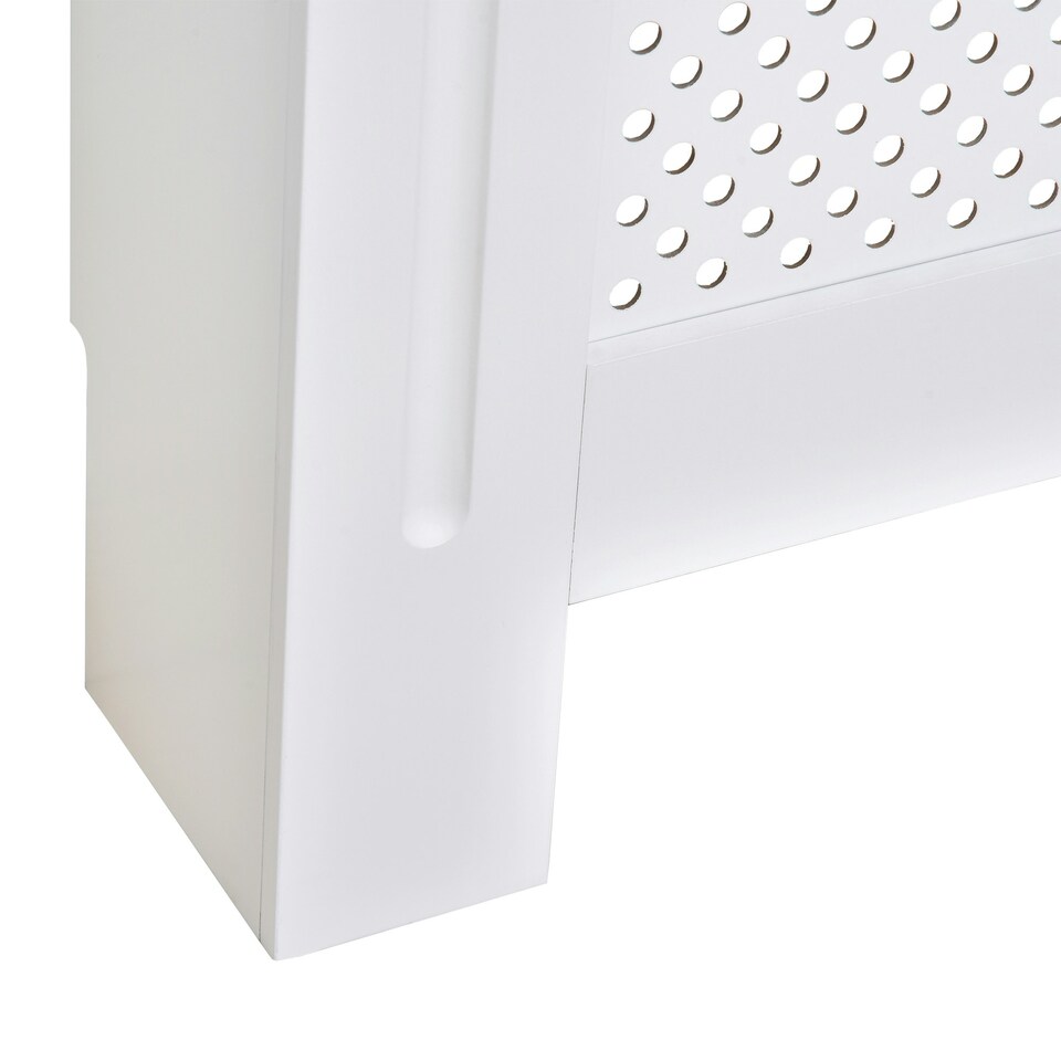 image 1 of HOMCOM Radiator Cover Heating Cabinet Solid MDF Small Sized White Modern Home