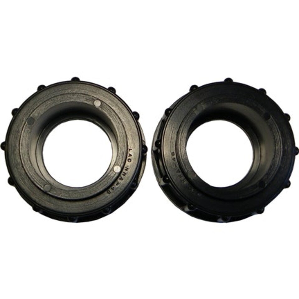 Plastica 1.5in Union Adaptor Nut and Sleeve 2 pack