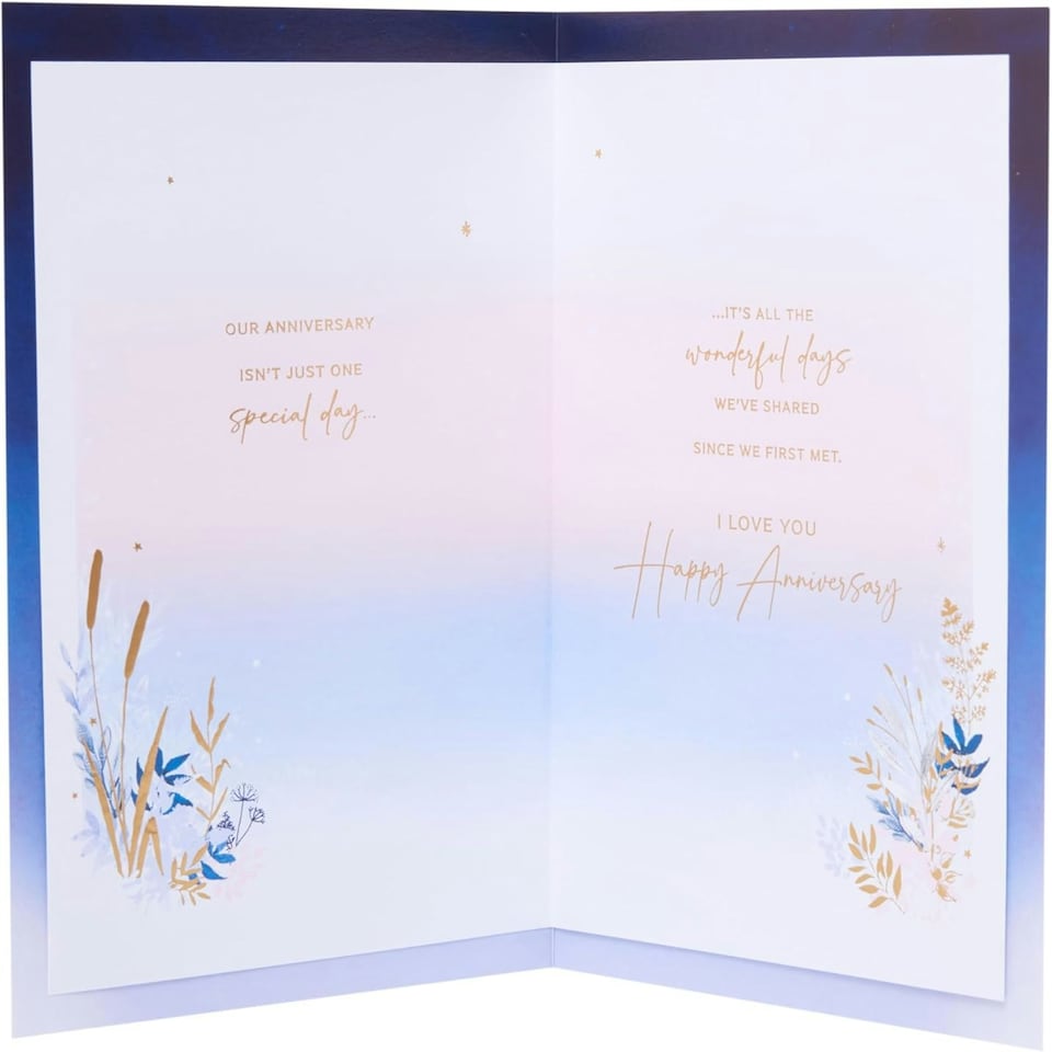 image 1 of Romantic Swans Design Wife Wedding Anniversary Card