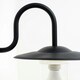 image 2 of ValueLights Lynton Swan Neck Black Outdoor Wall Lantern
