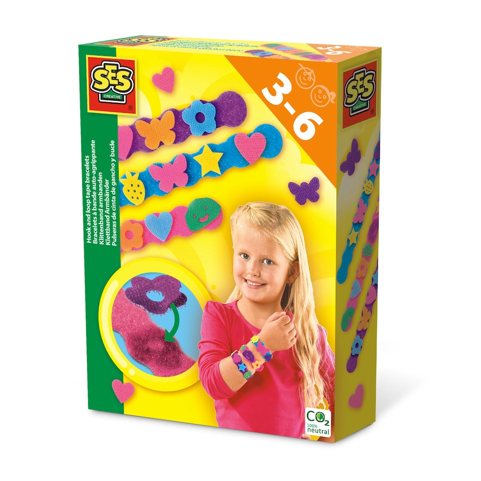 image 1 of SES Creative Hook and Loop Tape Bracelets