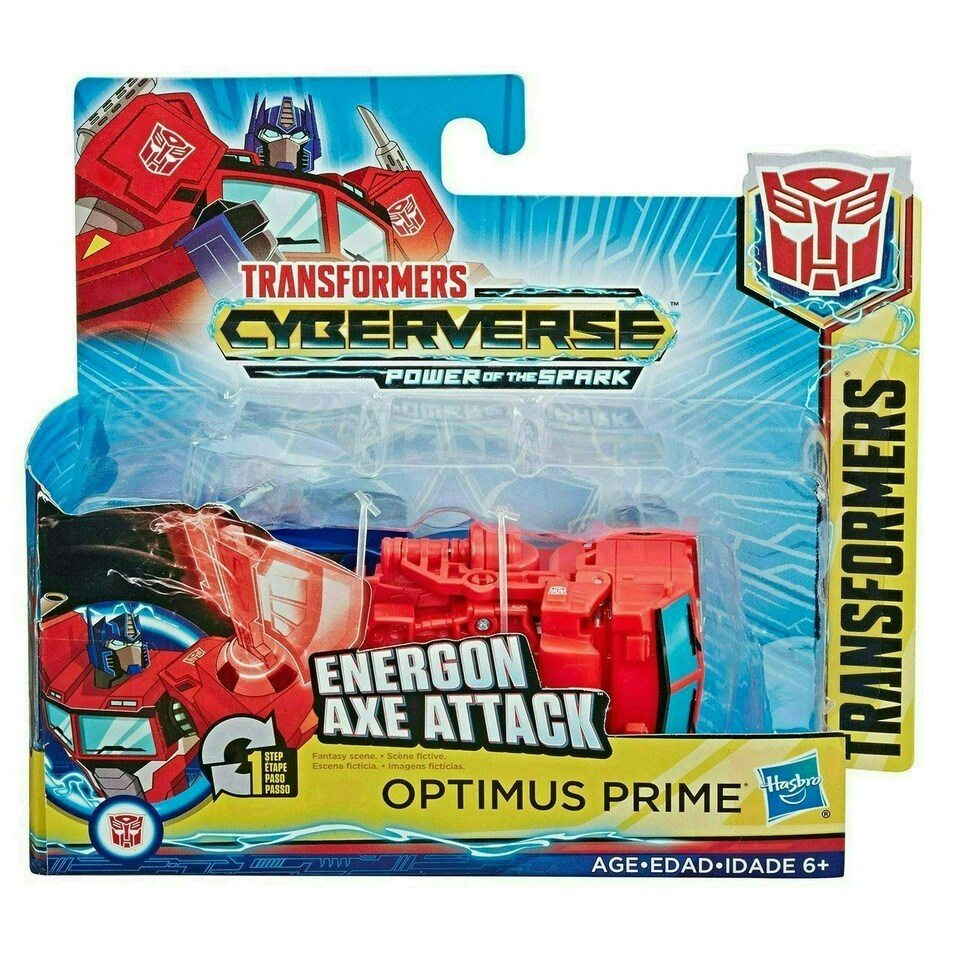 image 1 of Transformers Cyberverse 1-Step Changer Optimus Prime Figure