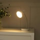 image 1 of ValueLights Keela White Adjustable Flexi Neck Desk Table Lamp with LED Bulb