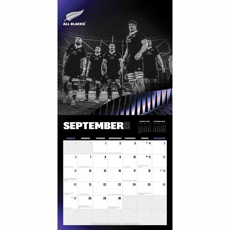 image 1 of All Blacks 2026 Square BTAU Calendar