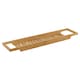 image 4 of Bamboo Bath Tub Caddy Tray Wooden Rack Shelf Organiser