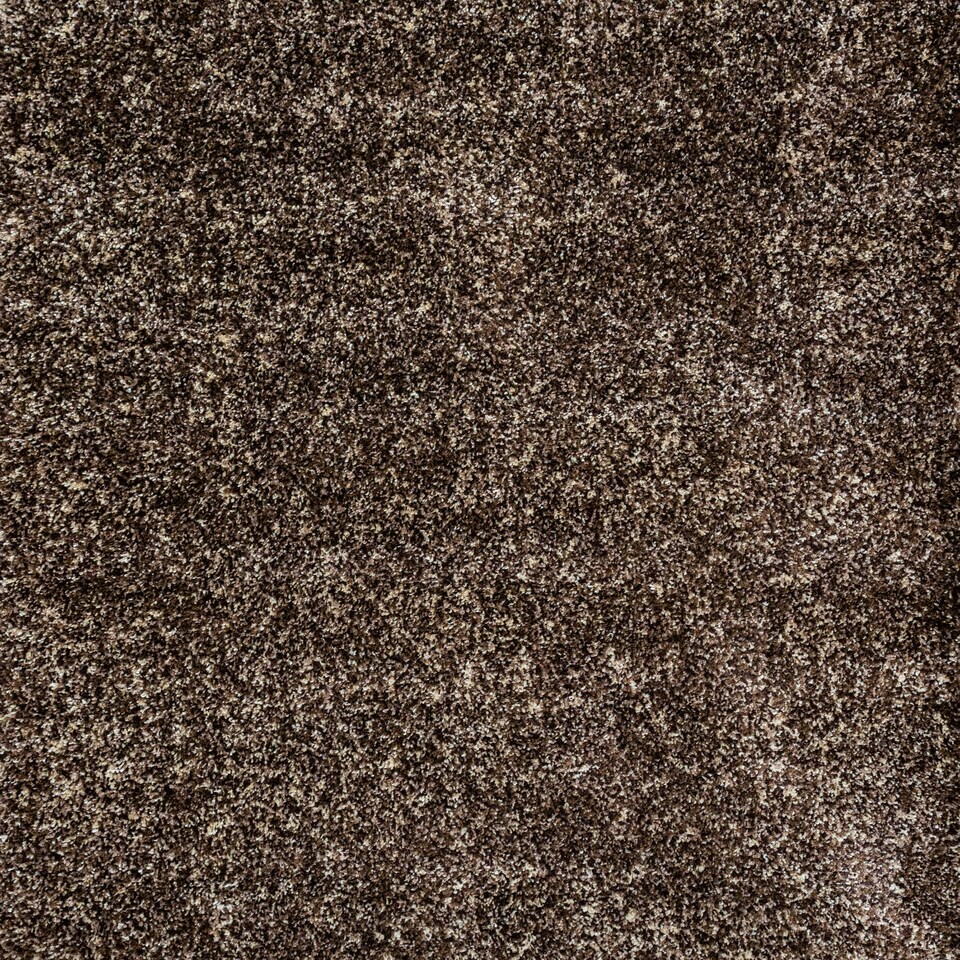 image 1 of KUKOON Chocolate Brown Mottled Shaggy Living Room Area Rug 80cm x 150cm Brown