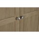 image 5 of Rustic Limed Oak 2 Door 1 Drawer Wardrobe