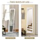 image 5 of HOMCOM Full Length Mirror, Floor Standing or Wall-Mounted Long Mirror, White
