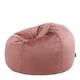 image 7 of Kingston Classic Velvet Bean Bag Chair Dusk Pink Bean Bags | Pink | Dusk Pink | 1