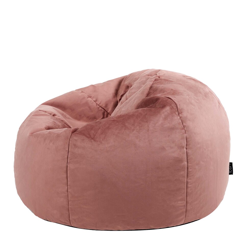 image 1 of Kingston Classic Velvet Bean Bag Chair Dusk Pink Bean Bags | Pink | Dusk Pink | 1