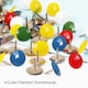 image 4 of Tub of 200 Assorted Colour Metal Thumbtacks 11mm
