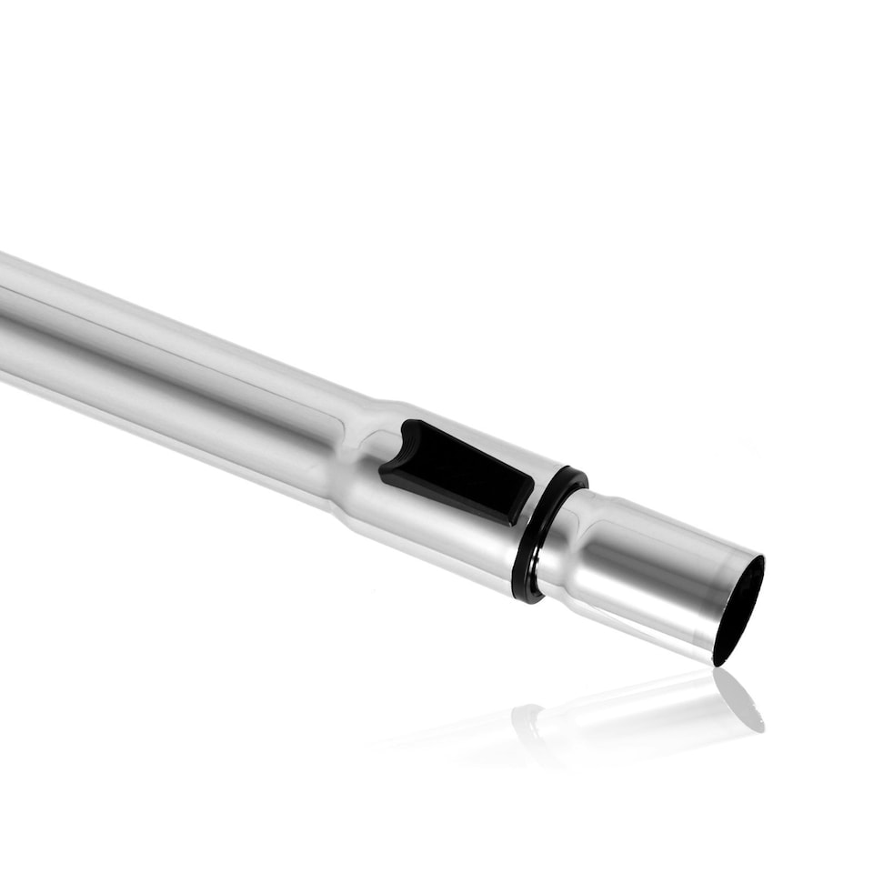 image 1 of SPARES2GO Vacuum Cleaner Adjustable Telescopic Tube Extension Rod Wand Pipe (35mm) Silver