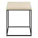 image 2 of Barossa Coffee Table with Light Oak Top & Black Steel Base 40cm