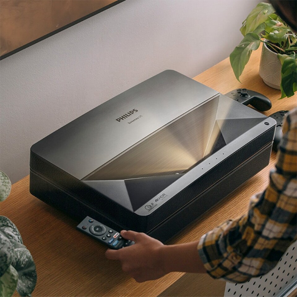 image 1 of Philips Screeneo U5 Projector Black, 150", 4K, Android TV, ChromeCast, Wireless, Integrated speakers