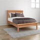 image 1 of Bologna Oak 5 ft Panel Bed - W219 x D169 x H105 cm
