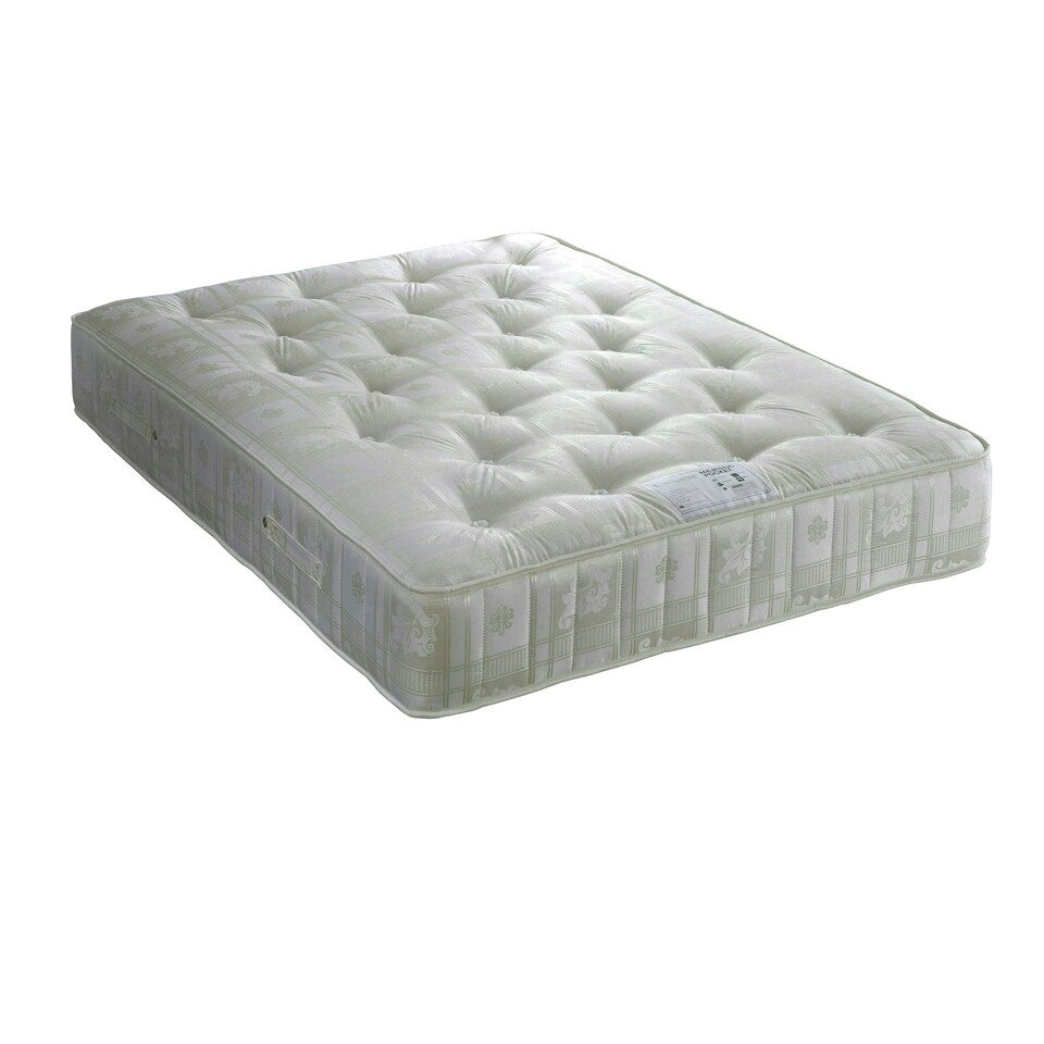 image 1 of Brandon Oatmeal Fabric Ottoman Bed And Majestic 1000 Pocket Sprung Mattress King Size N/A