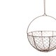 image 2 of Outdoor Hanging Wired Netted Basket - Mild Steel - L40 x W40 x H40 cm - Bronze | Multi