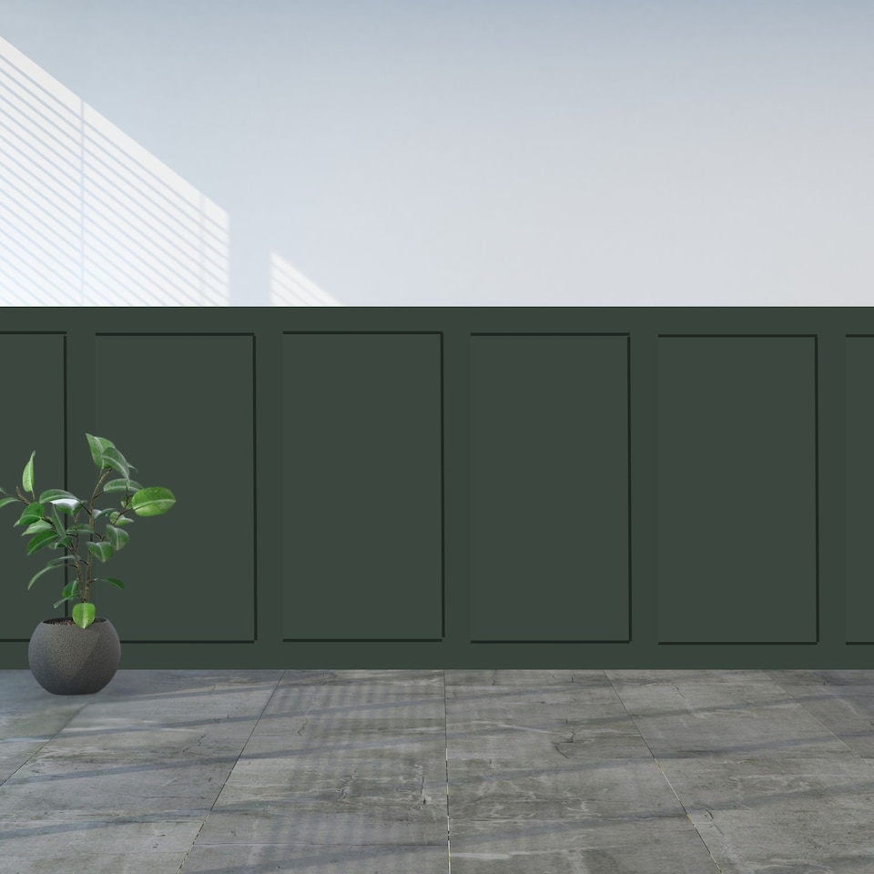 image 1 of Groundlevel 6 Piece MDF Wall Panel Kit Modern Geometric Design Cozy Premium | Brown