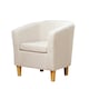 image 1 of Alderwood Fabric Tub Chair - Beige