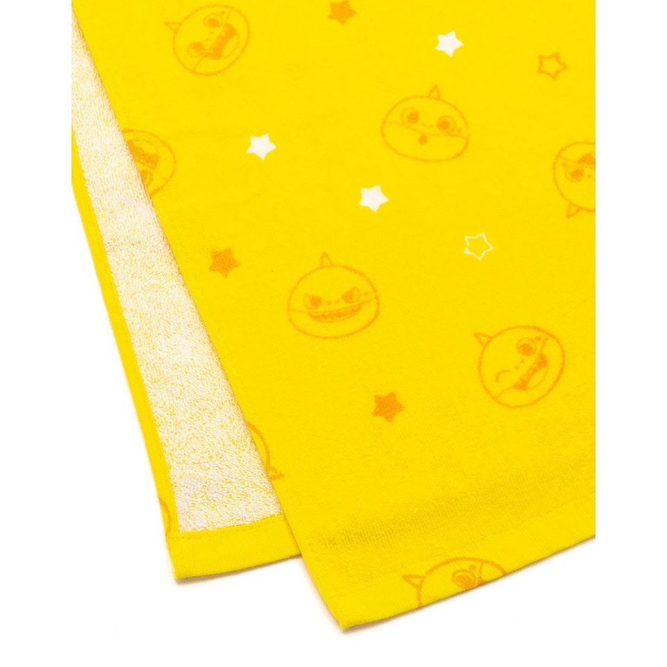 image 1 of Baby Shark Childrens/Kids Repeat Print Hooded Towel | Yellow | Yellow/White | One size | 1