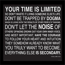 YOUR TIME IS LIMITED - AG MEMORABILIA  RANGE - FP10987P