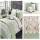 image 10 of Kampala Hill Arabella Duvet Cover Set Green Green | Super King