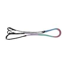 Hy Rubber Covered Training Reins - Lilac/Ice Mint/Baby Pink/Baby Blue - 54in
