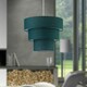 image 5 of Set of 2 Barty - Dark Green 38cm Tiered Pendant Shades Green