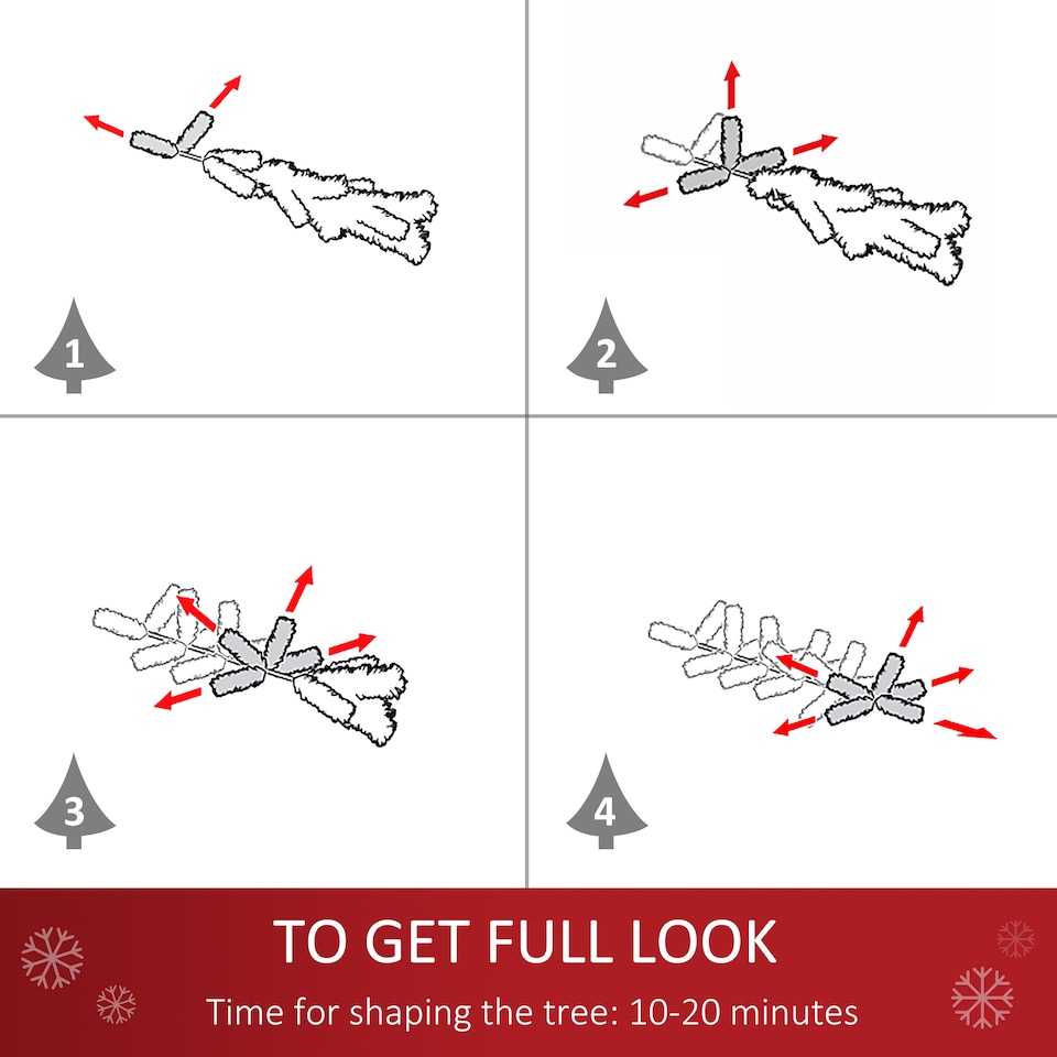 image 1 of HOMCOM 2FT Prelit Artificial Christmas Tree Tabletop Multicoloured Fibre Optic Xmas Decoration w LED Lights Pot Table Desk Green