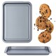 image 1 of 4 x Non-Stick 31cm Large Rectangular Easy Clean Oven Trays Dishwasher Safe