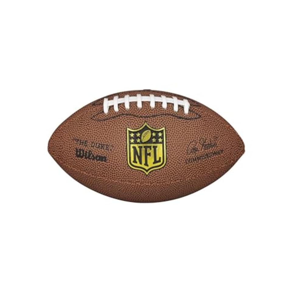 image 1 of Wilson Men's Nfl Football Duke Replica, Brown, Micro