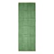 image 2 of Homescapes Dark Olive Cotton Plain Chenille Runner with Natural Trim - 66 x 200 cm | Green | Dark Olive