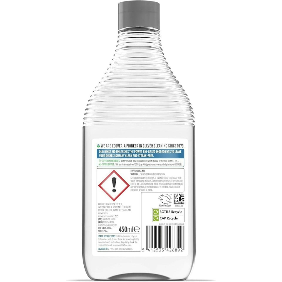 image 1 of Rinse Aid 450ml (Ecover) | Multi
