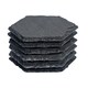 image 1 of Argon Tableware Hexagon Slate Coasters - 9.5 x 8.5cm - Pack of 6