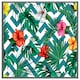 image 3 of Tropical leaves & geometrics (Picutre Frame) Black | L