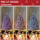 image 4 of HOMCOM 2.5FT Prelit Artificial Tabletop Christmas Tree w/ Fibre Optics for Desk | White