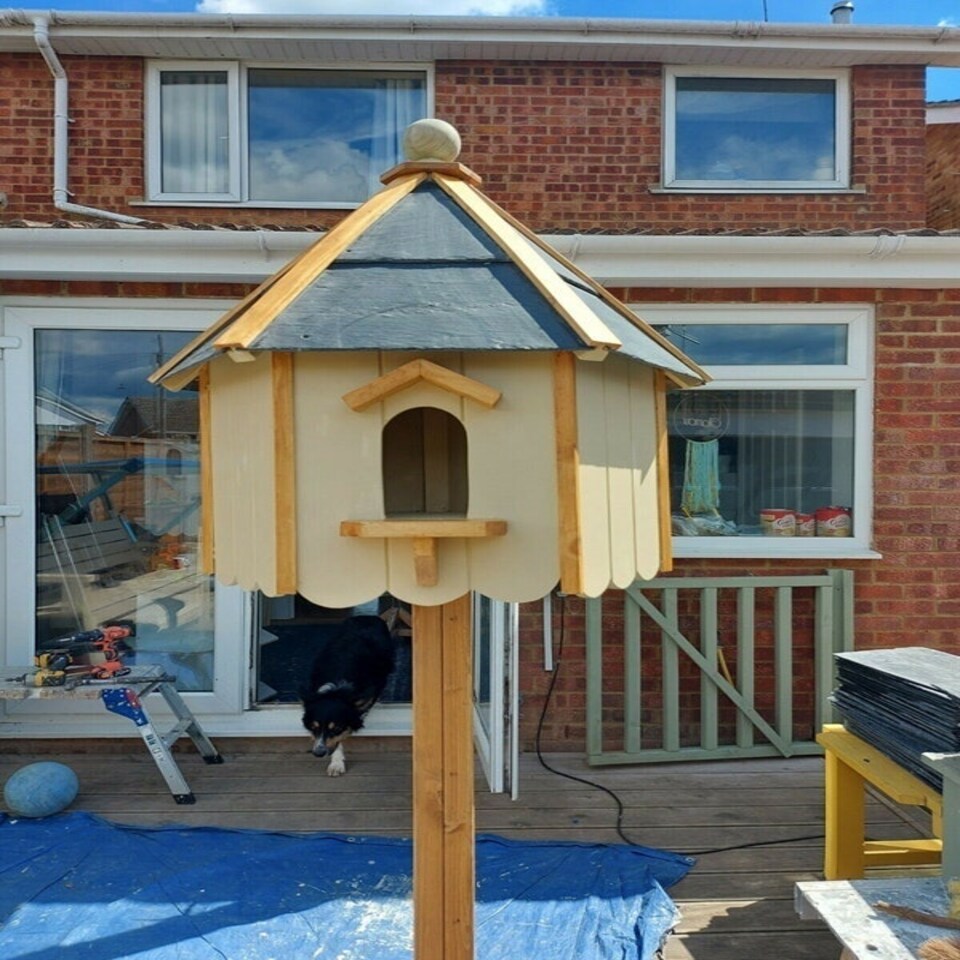 image 1 of Cavendish Traditional English Dovecote, Birdhouse for Doves or Pigeons Brown | One Size