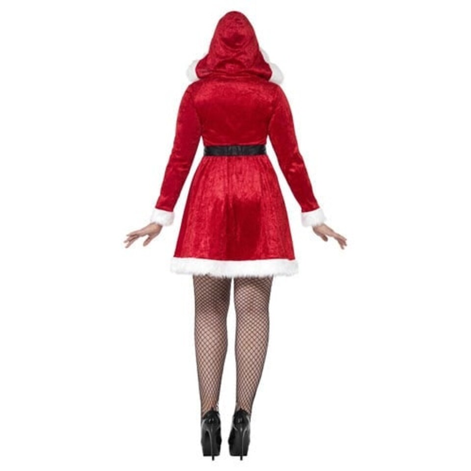 image 1 of Miss Santa Christmas Curve Fancy Dress Costume Ladies Large - UK 16-18
